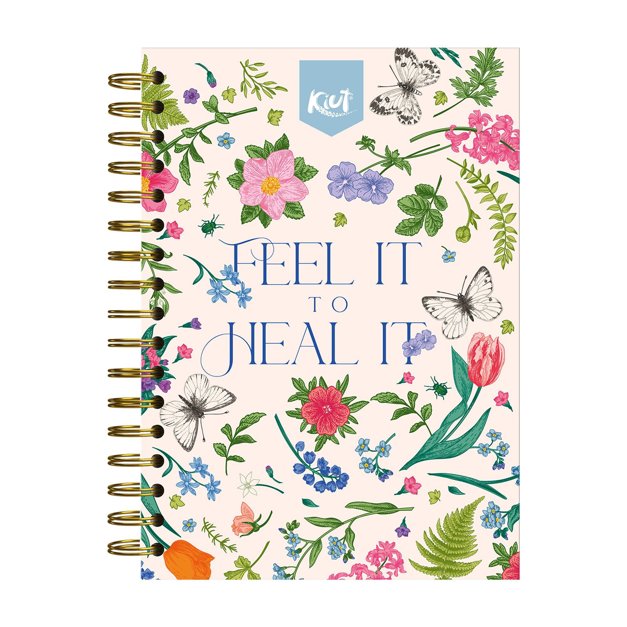 Norma Kiut Mid Wide Rule Spiral Notebook 6.6" x 9" Multicolor 180 Sheets