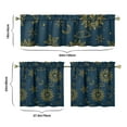 thumbnail image 6 of Kitchen Curtains 24 Inch Short - 3 Panel Set, Gothic Celestial Sun and Moon Print, Mystical Starry Night Astrology Aesthetic, Rod Pocket Window Curtain, Easy Wash, 6 of 6