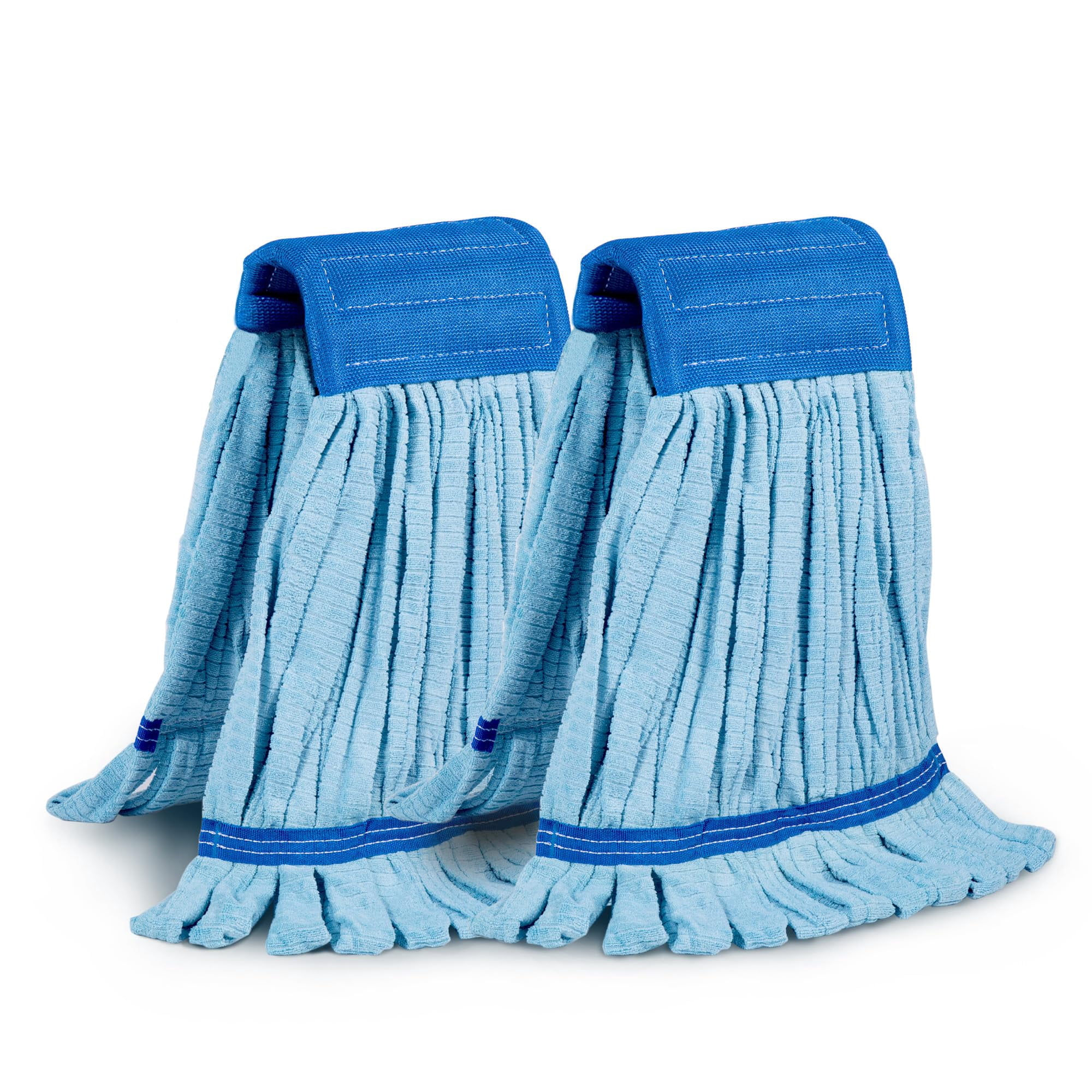 10 Pack Heavy Duty Microfiber Mop Heads - 400GSM Commercial Grade Wet Mop Refills