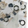 thumbnail image 4 of Ambesonne Vintage Grommet Curtain, Art Roses Nostalgic Flowers, 50"x63", Almond Dark Slate Blue, 4 of 5
