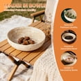 thumbnail image 5 of European Style Travertine Fruit Bowl, 7.87 inch Decorative Stone Bowl, Multi-Purpose Kitchen & Home Organizer, Solid Beige Marble Centerpiece, Minimalist Home Decor, 5 of 8