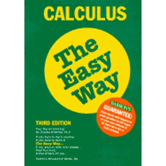 Calculus the Easy Way (Barron's Easy Series) (Paperback) 0812091418 9780812091410
