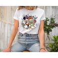 thumbnail image 4 of Moonlight Apparel Women's Halloween Graphic T-Shirt Cute Cartoon Character Tee Fall Spooky Ghost Witch Shirt Short Sleeve Casual Top for Holiday Party Trick or Treat Pumpkin Theme Tee Shirt, 4 of 6