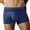 Navy Blue, variant on Men's Beach Swimsuit - Front Zipper Pocket Design - Casual Sexy Swim Shorts
