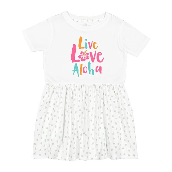 Inktastic Live Love Aloha Girls Toddler Dress