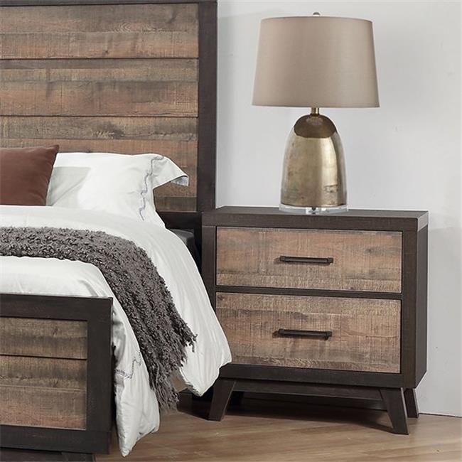 Inroom Furniture Designs B7003 N Night Stand Rustic Mahogany Dark Ebony 44 27 X 17 X 26 In Walmart Canada
