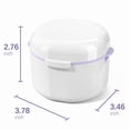 thumbnail image 2 of Denture Bath Box Cup，Portable Denture Case with Strainer Basket，False Teeth Storage Box Holder，Retainer case Cleaning, 2 of 5