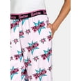 thumbnail image 4 of Barbie Women's Print Velour Sleep Pants, Sizes XS-3X, 4 of 6