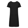 thumbnail image 6 of IROINNID Toddler Girl Skater Dress Toddler Short Sleeve Girls Summer Clothes&nbsp;Girls' Short Sleeved Dress Girls' Double Pocket Dress, 6 of 8