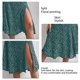 thumbnail image 5 of Falda de mujer, falda con estampado floral, falda de viaje dividida, falda de verano, salida de alta intensidad, 5 of 6