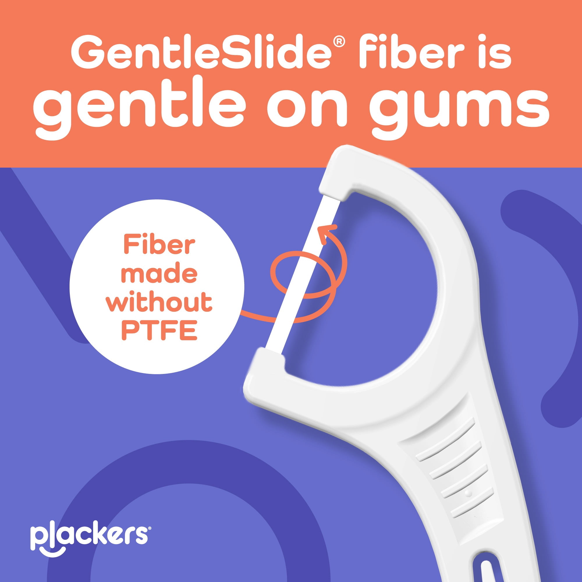 Plackers Gentle Line Floss Picks, Super Soft, GentleSlide Fiber Made Without , Slides Easily Between Teeth, Fresh Mint, 150 Count