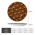 thumbnail image 2 of Yiaed Quirky Corn Pumpkin Print Bone China Decorative Plate Ceramic Dinner Plates Art Crafts with Display Stand-6in, 2 of 6