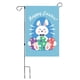 thumbnail image 2 of pstuiky Bandera de lino estampada para decoración de jardines diseño de huevos de Pascua conejos patios y disfraces., 2 of 6