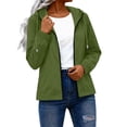 thumbnail image 5 of Zulora Women's Packable Water-Repellent Windbreaker Jacket - Lightweight Hooded Full Zip with Pockets for Travel, Daily Casual & Outdoor Wear, 5 of 9