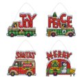 thumbnail image 2 of Cuadros Decorativos Colgante de punto de cruz de coche de Navidad 11CT algodón impreso (JOY-Peace-STANTAS-MERRY) Tmvgtek embutido en tela, 2 of 7