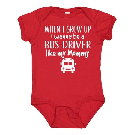 

Inktastic Future Bus Driver Like Mommy Gift Baby Boy or Baby Girl Bodysuit