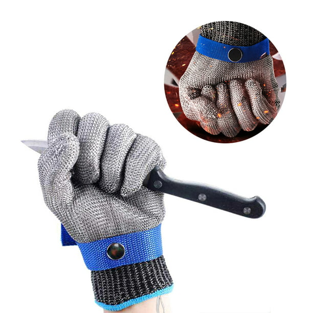 Cut Resistant Work Gloves, 316L, Wire Mesh, Butcher Gloves,Stainless Steel  Wire Metal Mesh Butcher Safety Work Glove for Meat Cutting, Fishing, Latest  Materia - Walmart.com