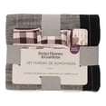 thumbnail image 1 of Set de Fundas para Almohada Better Homes & Gardens 2 Piezas Diseño de Cuadros Negro, 1 of 4