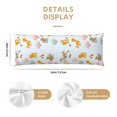 thumbnail image 3 of Balery Squirrel In The Forest Funda Protectora para Almohada Corporal de Algodón Hipoalergénico con Cierre(55 x 21 pulgadas), Almohadas No Incluidas, 3 of 7