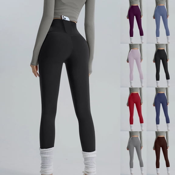 Kelon Yoga Pants, Women's Leggings High Waisted Tummy Control Workout Running Yoga Leggings for Women, S