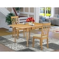 thumbnail image 3 of East West Furniture Dining Room Set Oak, MZAN3-OAK-LC, 3 of 3