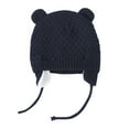 thumbnail image 6 of Penkiiy Baby Hats Baby Winter Hat 2022 NEW Kids Winter Beanie Hat Mittens Set Warm Fleece Hat Baby Toddler Knitted Hat & Gloves For Boys, Girls Navy Hat for One Size, 6 of 7