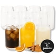 thumbnail image 2 of Juego de 12 Vasos de Vidrio Tipo Lata 480 ml | Vasos Resistentes y Apilables | Para Cerveza, Cócteles, Agua y Refrescos, 2 of 11