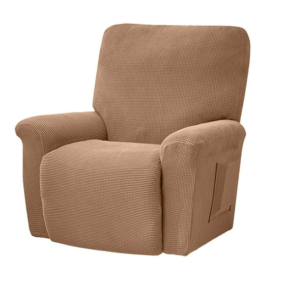 DRAFIDEEP Chocolate Polyester Armchair Slipcover, Comfortable Washable Chair Cover for Home, Easy to Use, 1 Piece