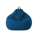 thumbnail image 2 of Classic Sofa Chair Cover Lazy Bag Bean Bag Storage Tatami Single Sofa Couch Slipcover Durable Indoor Outdoor 31x35 inch (Sofa Cover Only) Blue, 2 of 6
