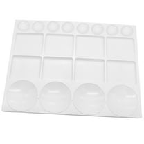 2Paint Tray Palette Pallet Acrylic Painting Mixing Plastic Artist Large Square Palette, 13 x 10 Inches, White, 1PCS