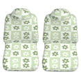 thumbnail image 5 of ZICANCN Car Seat Covers Front Seats Only, Green Floral Patchwork Plaid Automotive Seat Covers Protectors for Cars Trucks Suv 2 Pack, 5 of 8