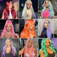 thumbnail image 3 of 26 Inch 613 Lace Front Wig Human Hair Blonde 13X6 HD Transparent Lace Front Wigs Human Hair 180% Density Blonde Glueless Wigs Human Hair 613 HD Straight Lace Frontal Wig, 3 of 9