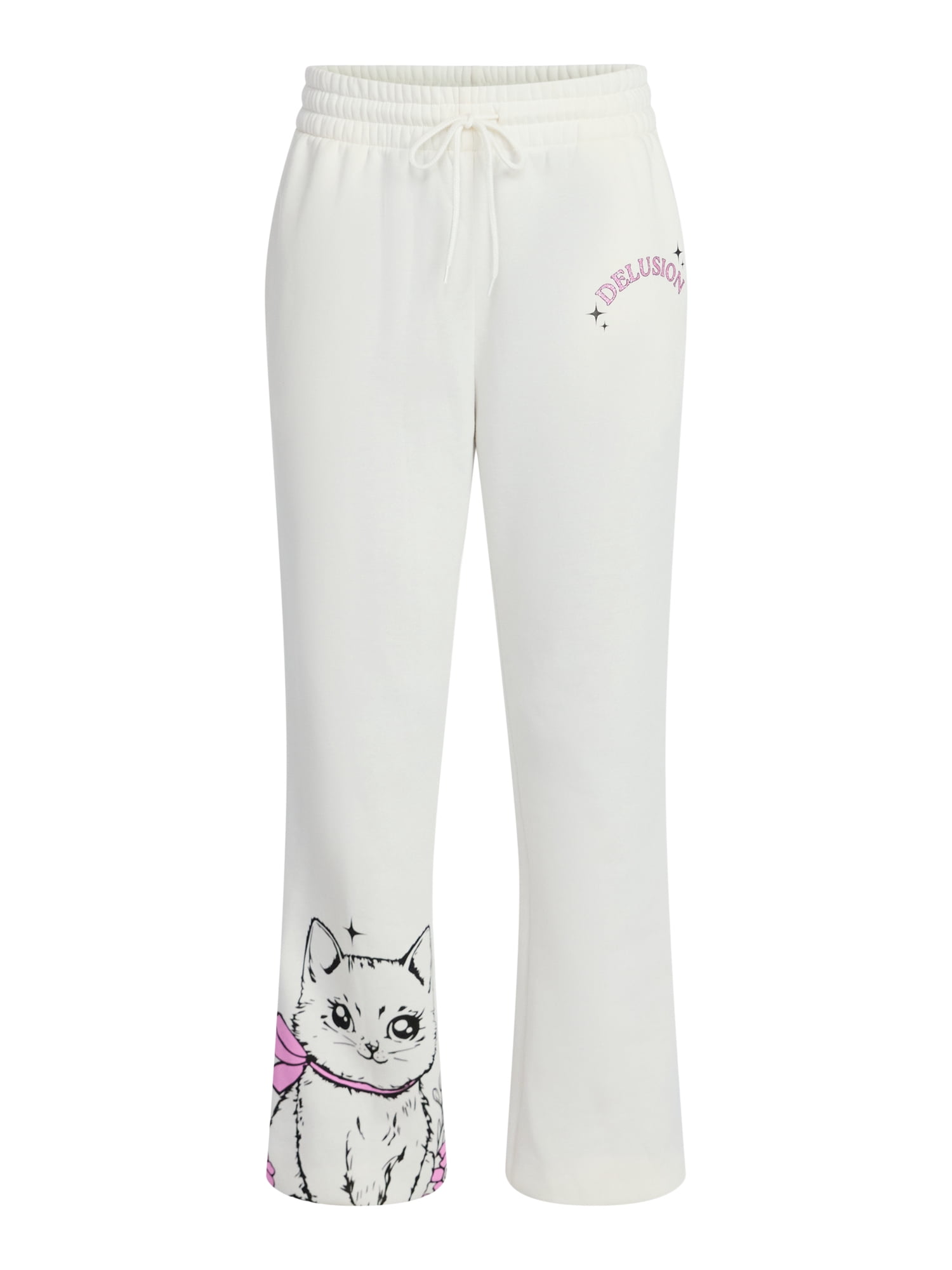 Delusions Consume Me Women's Graphic Fleece Joggers, 30'' Inseam, Sizes XXS-XXL