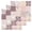 Grey Pink, variant on Boho Spring Floral Kitchen Dish Towels for Drying Dishes Set of 3, Vintage Flowers Patchwork Plaid Pink Waffle Weave Microfiber Hand Tea Bathroom Towels Quick Dry & Absorbent Towel 12x12