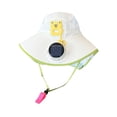 thumbnail image 2 of Kids Solar Fan Sun Hat, Children Wide Brim Solar Fan Sun Protection Hat, Summer Baby Outdoor Breathable Sun Hat, UV Protection Cap for Boys Girls Camping and Travel, 2 of 6