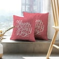 thumbnail image 6 of LALILO Throw Pillow Covers Happy Mother Day Lettering Floral Cushion Cover 18" x 18", 369 Pack, 6 of 6