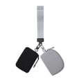 thumbnail image 1 of Nylon Wrist Bag Portable Storage Bag Key Bag Small Bag Mini Zip Around Wristlet Wallet Mini Zip Around Wristlet Wallet for Women Dual Pouch Wristlet Portable keychain Handbag, 1 of 3