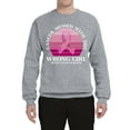 thumbnail image 2 of Wild Bobby Cancer Messed With the Wrong Girl Breast Cancer Awareness Unisex Crewneck Sweatshirt, Heather Grey, X-Large, 2 of 6