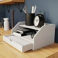 thumbnail image 4 of Ballucci Desk Organizer with Drawer, 3 Tier Paper File Holder and Mail Sorter, White, 4 of 9