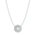 thumbnail image 3 of Davy - Round Halo Diamond Pendant, 3 of 5
