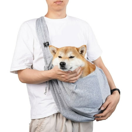 NUZYZ Animals Crossbody Adjustable Dog Sling with Pocket Safety Hook Hands-Free Pet Bag Breathable Small Shoulder Outdoor Travel Portable Bag