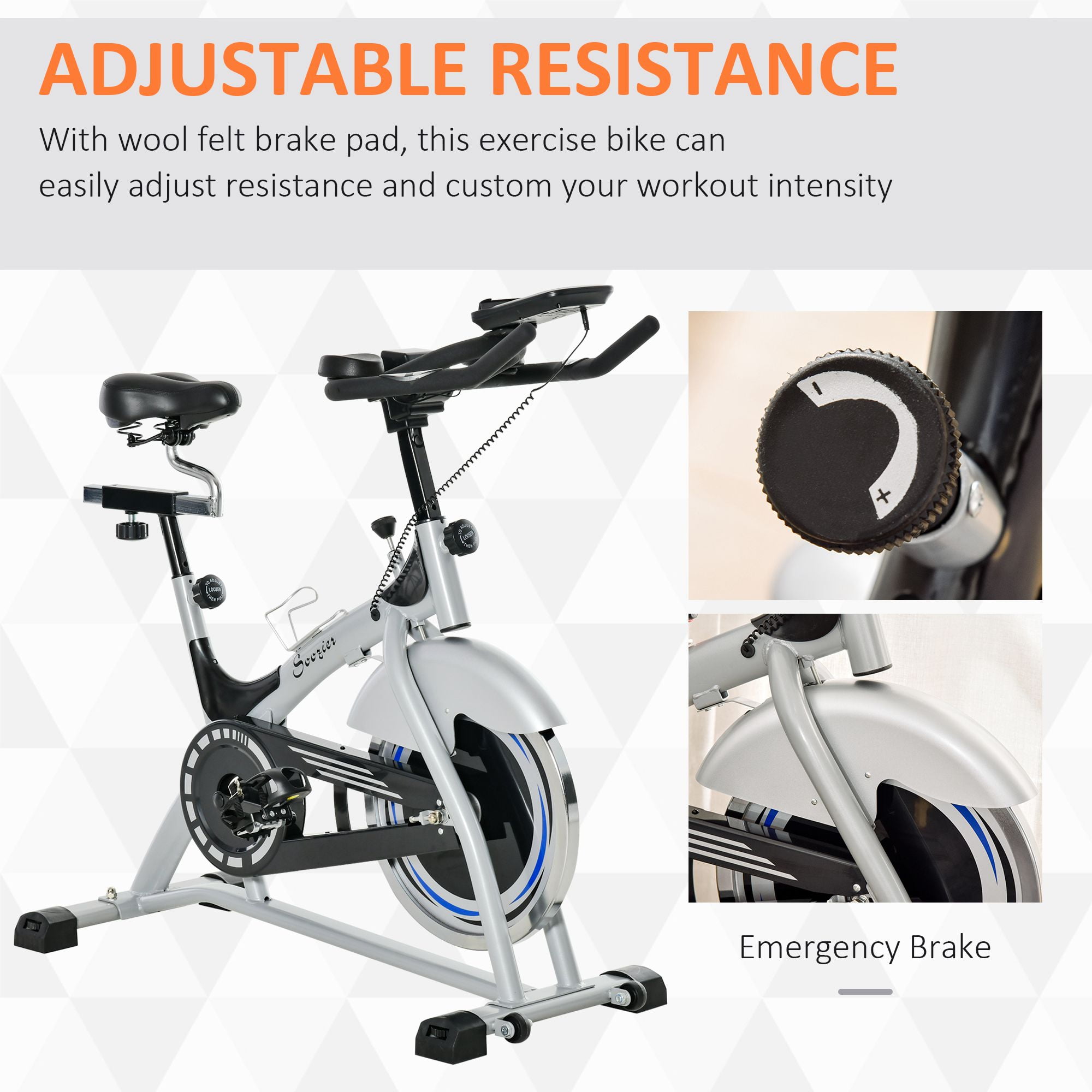 IDEER Folding Exercise Bike,Foldable Magnetic Upright Exercise Bike with 8 Resistance Levels,Heart Rate,Speed,Time,Distance,Calorie Monitor,Fitness Stationary Exercize Bike w/Phone Holder. 