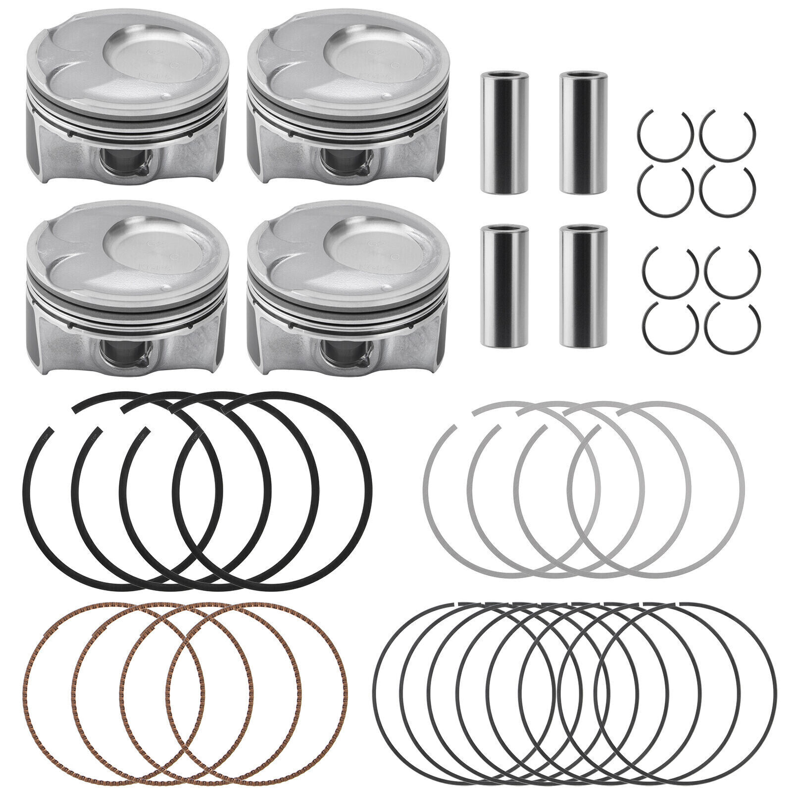 Oversize +0.50MM Piston Ring & Pistons Set For 2014-2019 HYUNDAI KIA 2.0L New