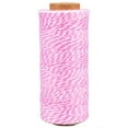 thumbnail image 3 of Craft County 100% Cotton Twine Spools – 2-Ply Crafting Cord 1mm Thick in 410 ft (125m) – Light Pink and White, 3 of 3