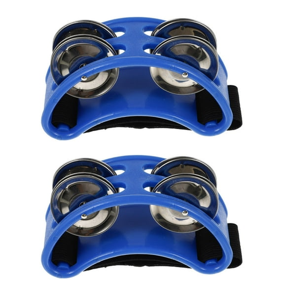 2 Pcs Foot Rattle Childrens Toys Kids Guitar Shaker Percussion Step Tambourine Gaming Undercap Alloy