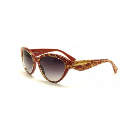 Dolce & Gabbana Sunglasses DG 4197 2748/8g Gold Leaf on Red / Grey Gradient Lens