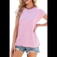 thumbnail image 3 of Camisetas de Entrenamiento de Verano para Mujer, Color Rosa, Talla L, 3 of 10
