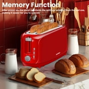 Toaster 4 Slice, Digital Stainless Toaster for Bagel, Defrost, Reheat, Dual Control, Removable Crumb Tray