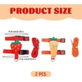 thumbnail image 2 of Cat Harness and Leash, 2Piece Adjustable Set, Rabbit and Small Animal Harness and Leash, Carrot Strawberry Pattern, 2 of 5