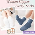 thumbnail image 4 of 3 Pair Non Slip Hospital Socks with Grips for Women Grip Slipper Socks for Women, 4 of 7